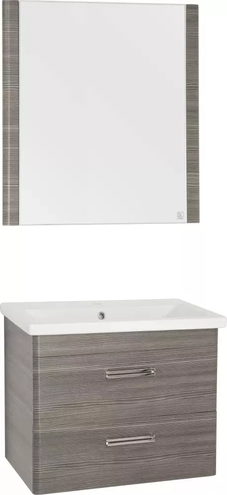 Мебель для ванной Style Line Лотос 70 подвесная шелк зебрано