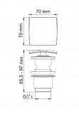 Донный клапан для раковины WasserKRAFT A167 хром фото 2