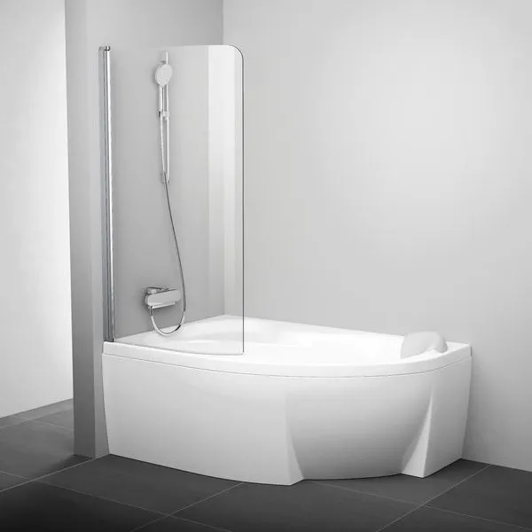 Шторка на ванну Ravak Chrome CVSK1 ROSA 140/150 L 7QLM0C00Y1 хром