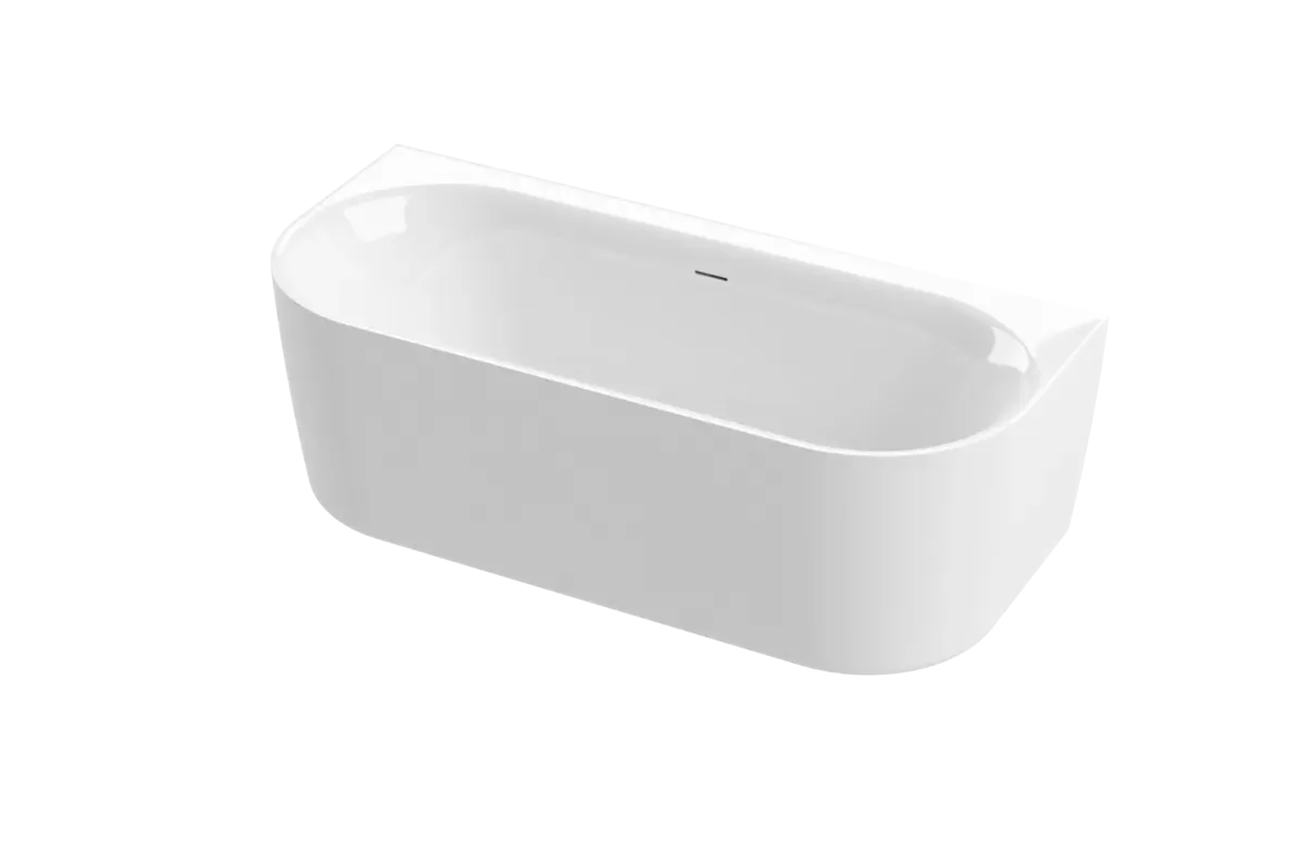 Акриловая ванна Cezares Metauro 180x80 METAURO-INT-Wall-180-80-60 с панелью и сливом-переливом