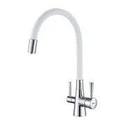 Смеситель Lemark Comfort LM3075C-White для кухонной мойки