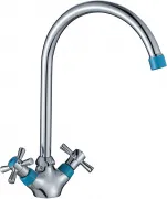 Смеситель Decoroom DR46 DR46028-Blue для кухонной мойки
