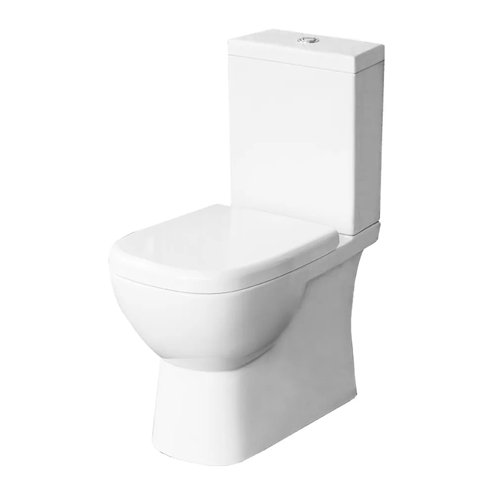 Унитаз-компакт Sanita Luxe WC.CC/Quadro/2-SlimDM/WHT.G/S1 напольный с сиденьем микролифт