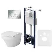 Унитаз с инсталляцией и кнопкой смыва Am.Pm Inspire IS49051.501700