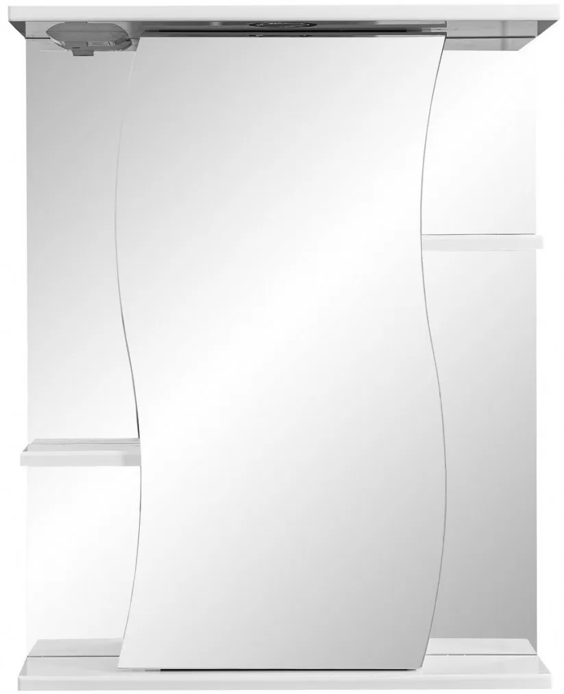 Зеркало-шкаф Stella Polar Волна Лолита 55x70 SP-00000042 правое с подсветкой