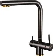 Смеситель ZorG Inox SZR-2020 BR/ GRAFIT для кухонной мойки
