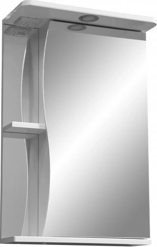Зеркало-шкаф Stella Polar Волна Верея 50x70 SP-00000032 правое с подсветкой