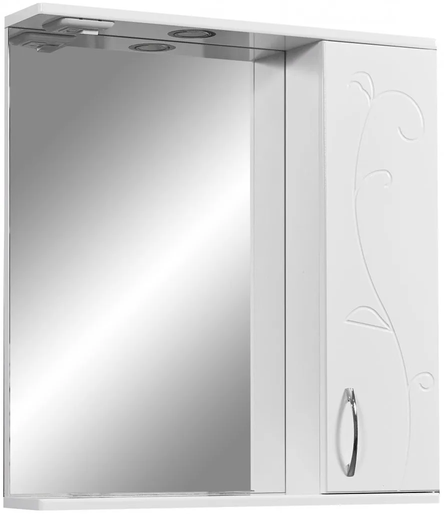 Зеркало-шкаф Stella Polar Фантазия 65x70 SP-00000225 правое с подсветкой