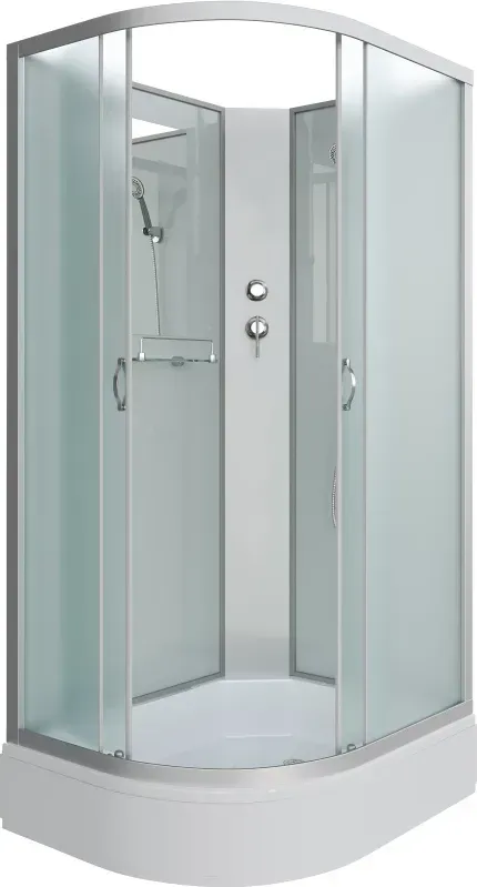 Душевая кабина Niagara Classic 90x200x70 339744RBK профиль серебристый стекло матовое правая