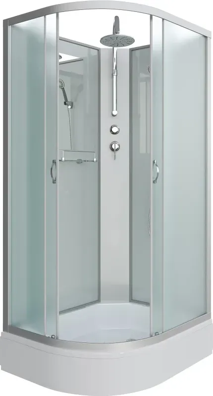 Душевая кабина Niagara Classic 90x210-240x70 339744RBKT профиль серебристый стекло матовое правая