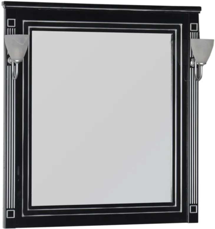 Зеркало Aquanet Паола 90 черное