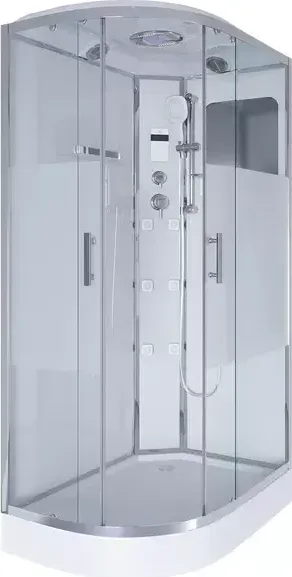 Душевая кабина Niagara Ultra 120x220x80 3030164R профиль хром стекло прозрачное с матовой полосой правая