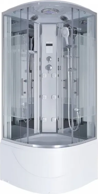 Душевая кабина Niagara Ultra 100x220x100 7090164 профиль хром стекло прозрачное с узором
