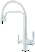 Смеситель ZorG Sanitary ZR 342-8 YF WHITE для кухонной мойки