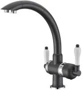 Смеситель ZorG Sanitary ZR 327 YF ХРОМ ЧЕР МЕТ для кухонной мойки