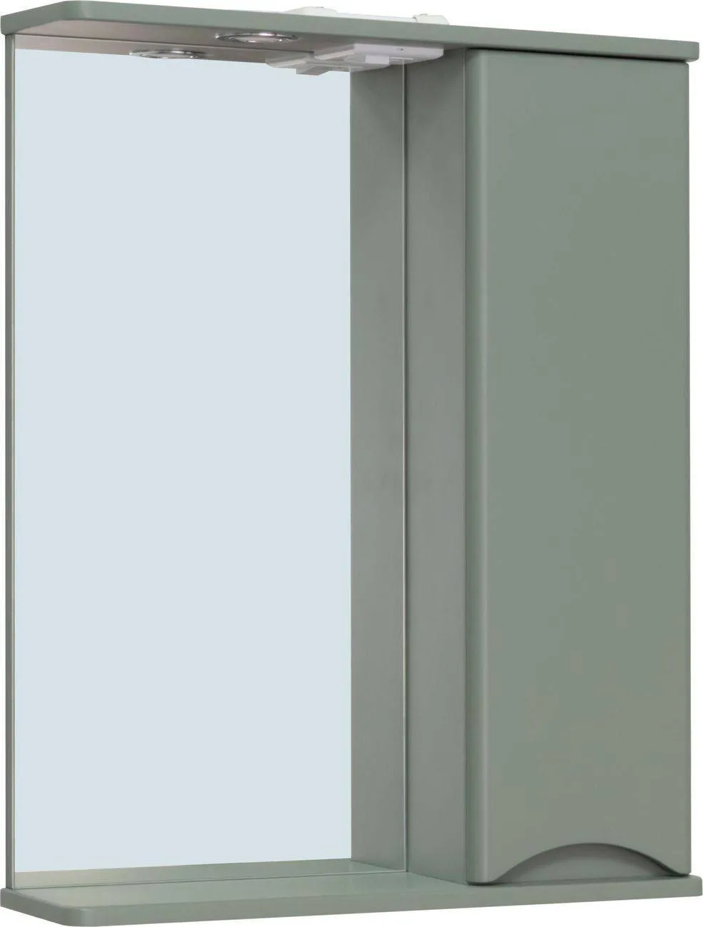 Зеркало Runo Афина 60x75 00-00001207 правое с полочкой и подсветкой