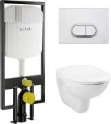 Унитаз с инсталляцией и кнопкой смыва VitrA Normus 9773B003-7203