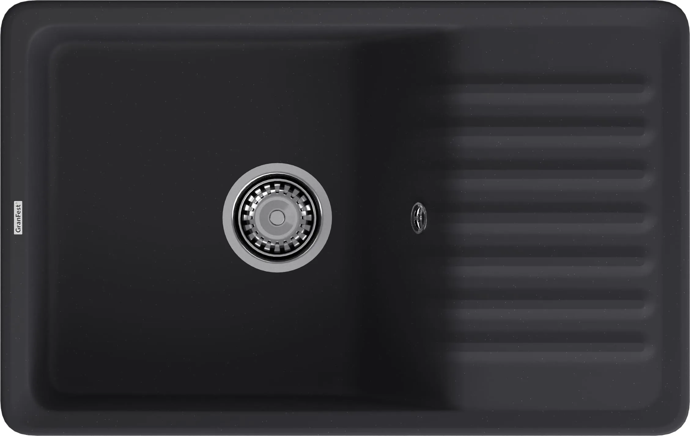 Мойка для кухни GranFest Quarz 72 черный 80 см