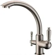 Смеситель ZorG Sanitary ZR 314 YF-33 NIСKEL для кухонной мойки