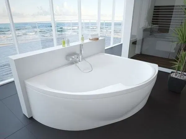 Акриловая ванна Aquatek Альтаир 160x120 ALT160-0000047 с каркасом и фронтальной панелью и сливом-переливом