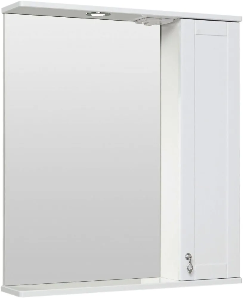 Зеркало Runo Афина 70x80 00-00000825 правое с полочкой и подсветкой