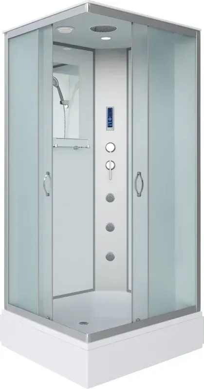 Душевая кабина Niagara Classic 90x215x80 339844QF профиль серебристый стекло матовое