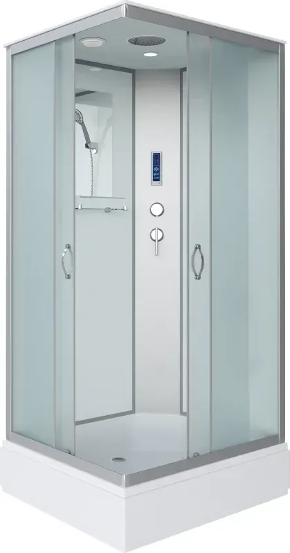 Душевая кабина Niagara Classic 90x215x80 339844QP профиль серебристый стекло матовое