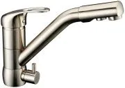 Смеситель ZorG Sanitary ZR 400 KF-12 NICKEL для кухонной мойки