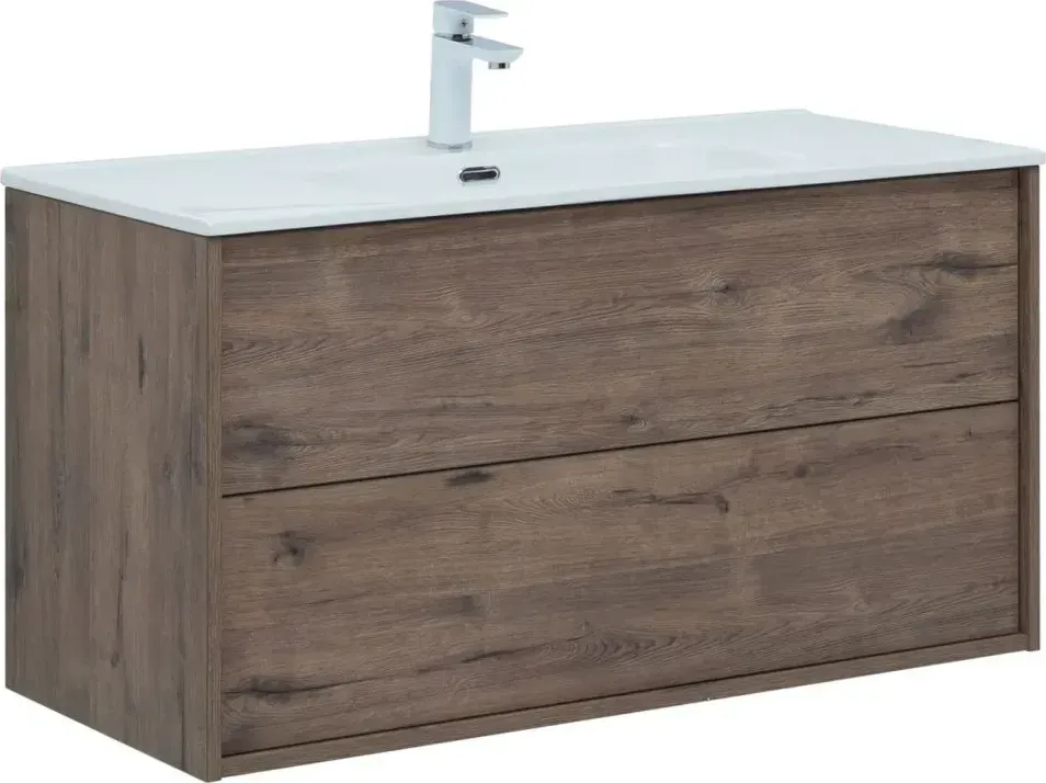 Тумба с раковиной Aquanet Lino 100 подвесная
