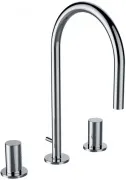 Смеситель Laufen Kartell by Laufen 3.1233.3.004.221.1 для раковины с донным клапаном