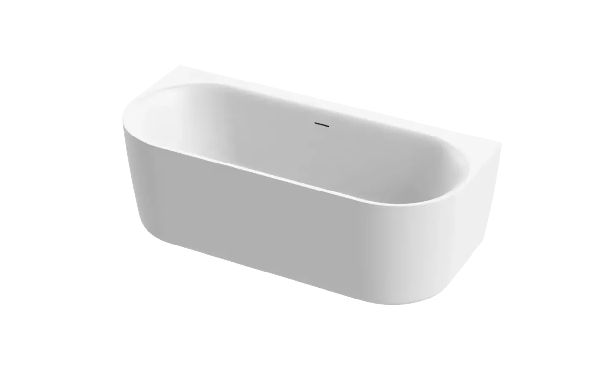Акриловая ванна Cezares Metauro 180x80 METAURO-INT-Wall-180-80-60-W-MATT с панелью и сливом-переливом