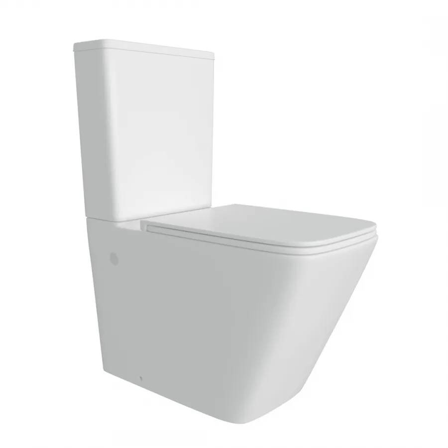 Унитаз-компакт Watersense Eva W00089 напольный безободковый с микролифтом