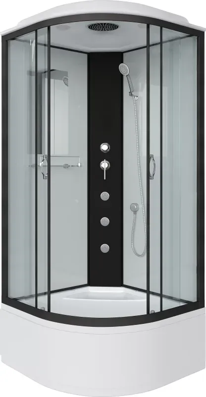 Душевая кабина Niagara Classic 90x215x90 67081414G профиль черный стекло прозрачное