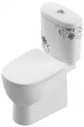Унитаз-компакт Sanita Luxe Art Flora ARTSLCC10040622 напольный с микролифтом