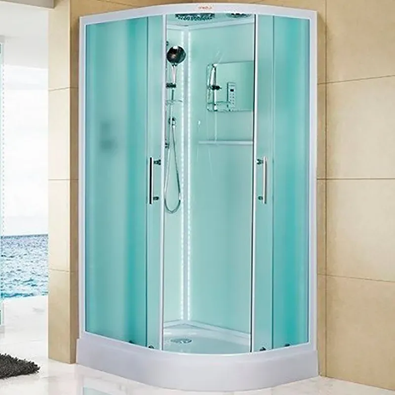 Душевая кабина Esbano Elegancia 85x210x115 ESKL115CRL профиль белый стекло матовое