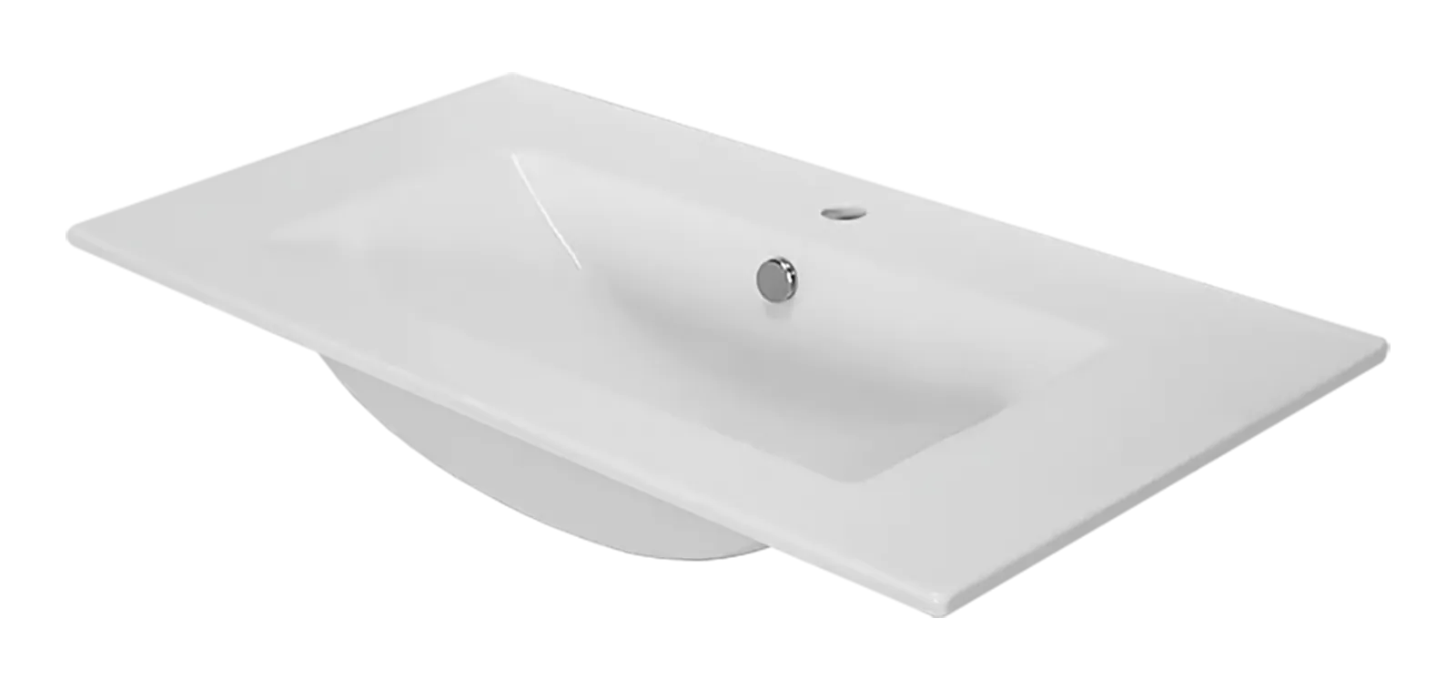 Мебельная раковина Sanita Luxe Quadro QDR90SLWB01