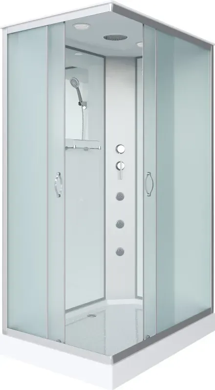 Душевая кабина Niagara Classic 90x215x70 439753QG профиль серебристый стекло матовое