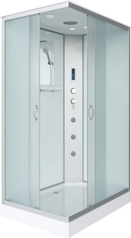 Душевая кабина Niagara Classic 90x215x70 439753QF профиль серебристый стекло матовое