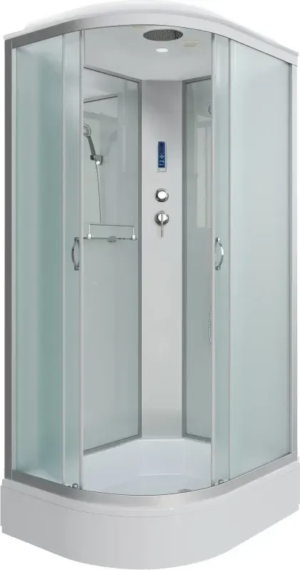 Душевая кабина Niagara Classic 90x215x70 339744RP профиль серебристый стекло матовое правая