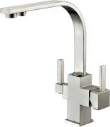 Смеситель ZorG Sanitary ZR 332 YF NICKEL для кухонной мойки