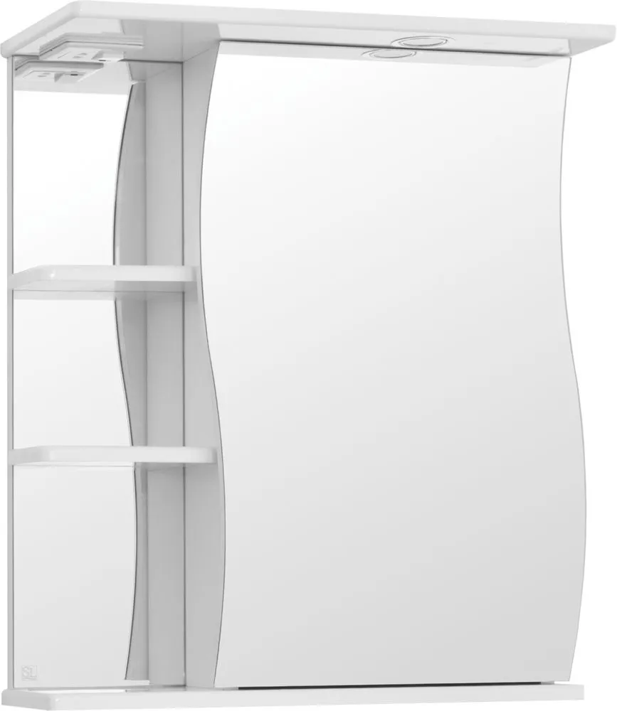 Зеркало-шкаф Style Line Волна 60x73 ЛС-00000121 с подсветкой