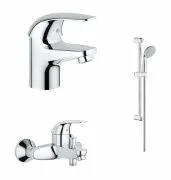 Комплект смесителей Grohe Euroeco 124428 3 в 1