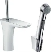 Смеситель Hansgrohe PuraVida 15275400 для раковины с гигиеническим душем с донным клапаном