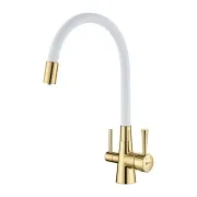 Смеситель Lemark Comfort LM3075G-White для кухонной мойки