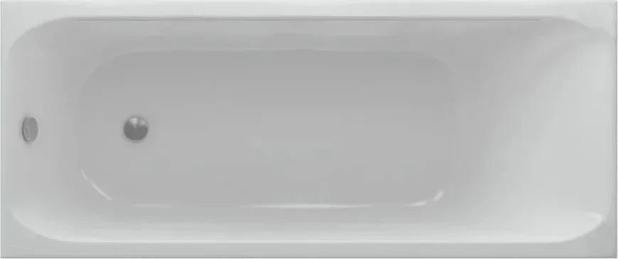 Акриловая ванна Aquatek Альфа 170x70 ALF170-0000062 с каркасом и сливом-переливом