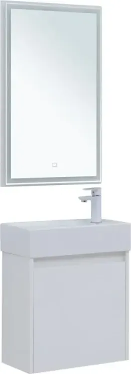 Мебель для ванной Aquanet Nova Lite 50 подвесная с дверецей белая