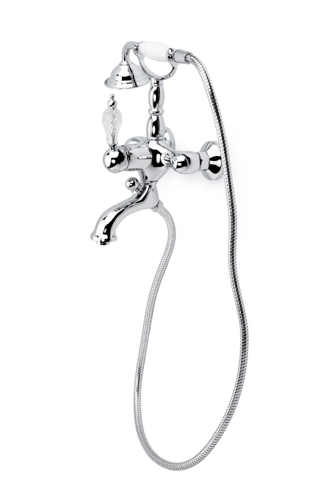 Смеситель для ванны с душем Boheme Crystal 263-CRST