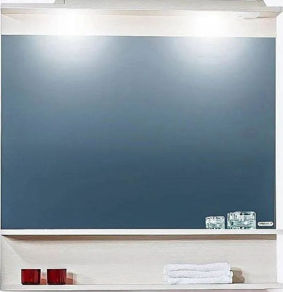 Зеркало Бриклаер Чили 90x89 4627125414961 с полочкой и подсветкой