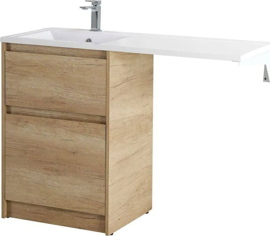 Мебель для ванной BelBagno Kraft-LVD 120 напольная левая rovere nebrasca nature