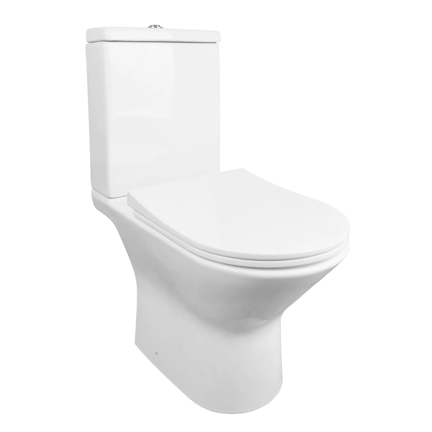 Унитаз-компакт Azario Fretta New AZ-1223B напольный безободковый с сиденьем микролифт